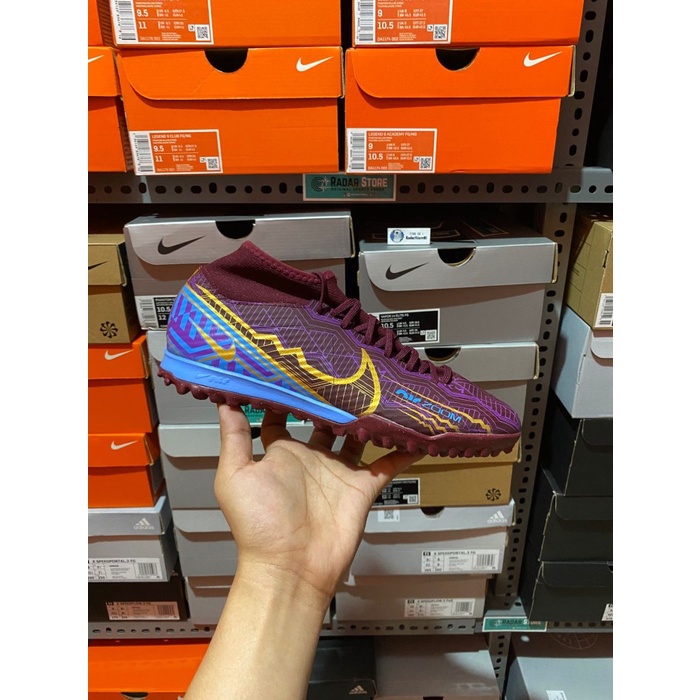 Sepatu Futsal Nike Zoom Superfly 9 Academy KM TF Mbappe DO9347-694 ORI