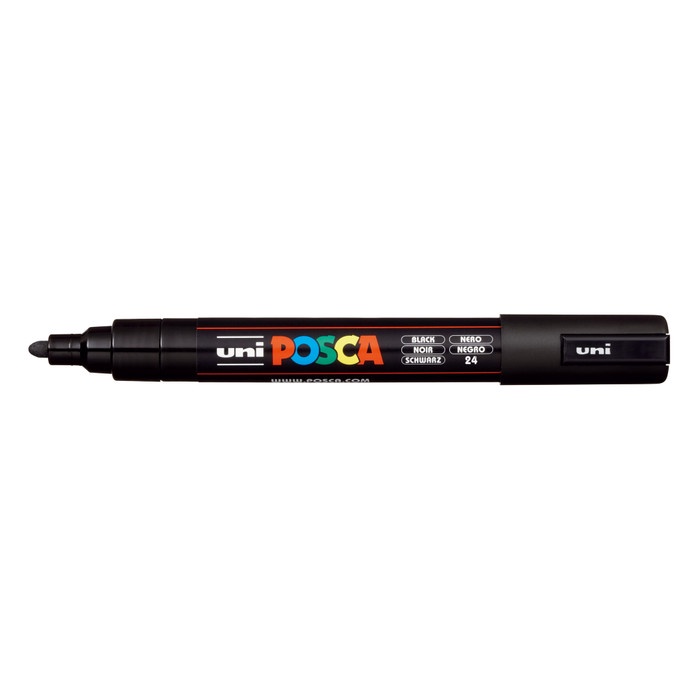

[Best Seller] Uni Posca Paint Marker PC-5M - Medium Point 1.8-2.5 mm Black