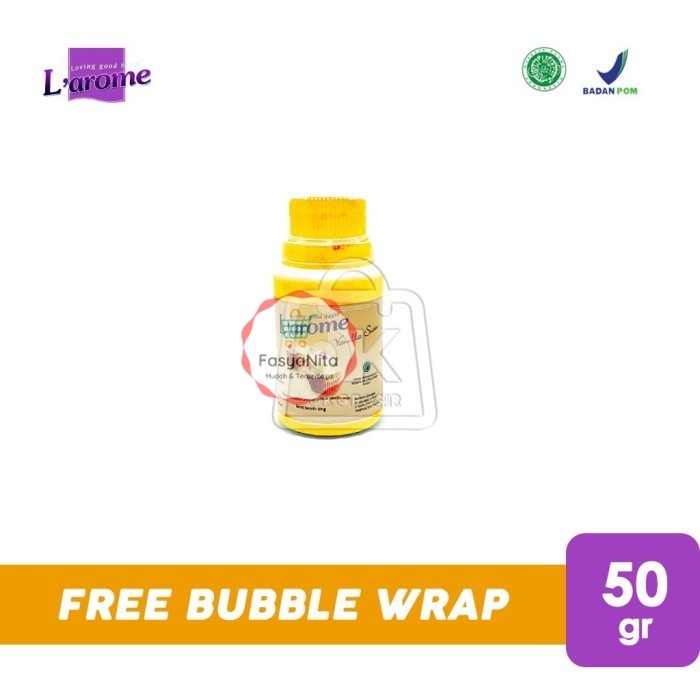 

Larome vanila 50gr [BOTOL KOSONG/READY REPACK] - Botol - FasyAnita Mart Denpasar