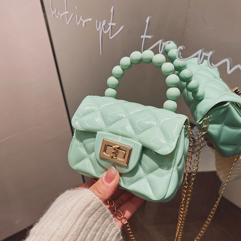 importIMPORTTas Jelly Transparan Gaya Laris 2023 Tas Mini Genggam Tas Kecil Anak-anak Tas Satchel Ke