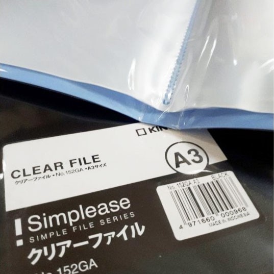 

Clear Holder / Display Book / Clear File King Jim A3 - 20 pockets - Blue