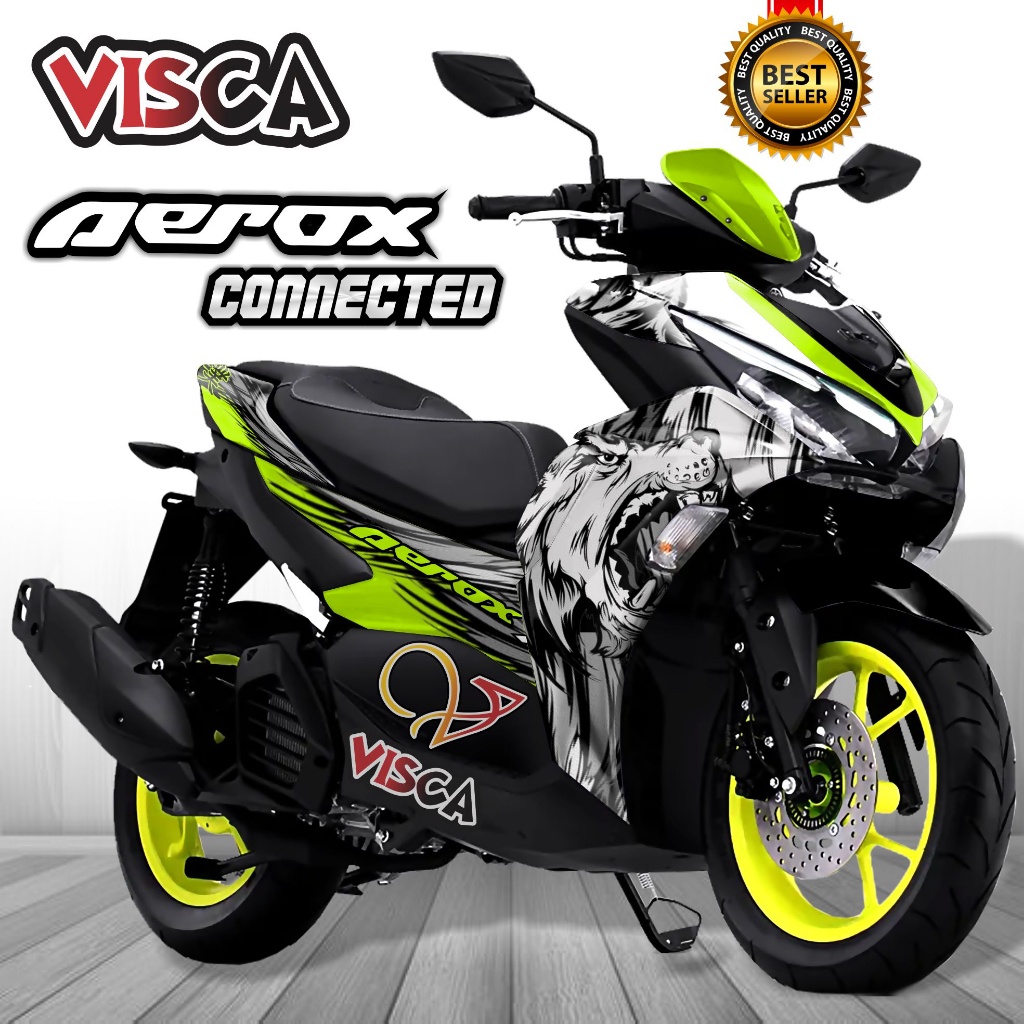 Decal Aerox 155 Connected 2021 2022 Full Body Stiker Aerox 155 Connected 2021 2022 Keren Striping Ae