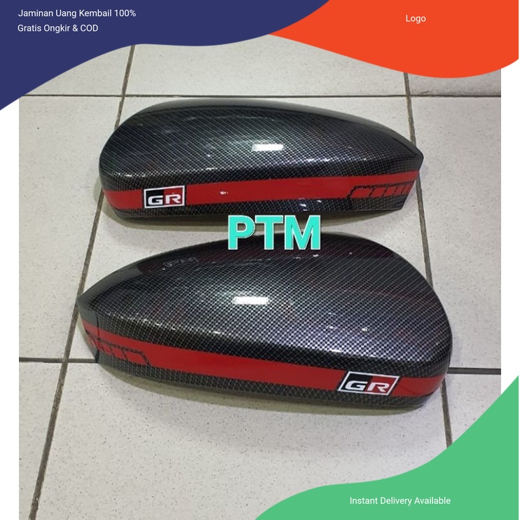 Cover spion carbon tipe GR sport All new rush/terios 2018-2022. Aksesoris mobil