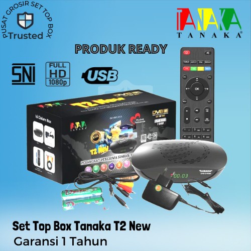 STB DVB SET TOP BOX TV DIGITAL TANAKA T2 NEW - STB TANAKA SAJA