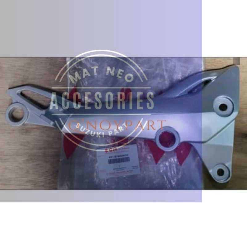 Breket footstep belakang KIRI New Shogun 125RR/FL125 Silver