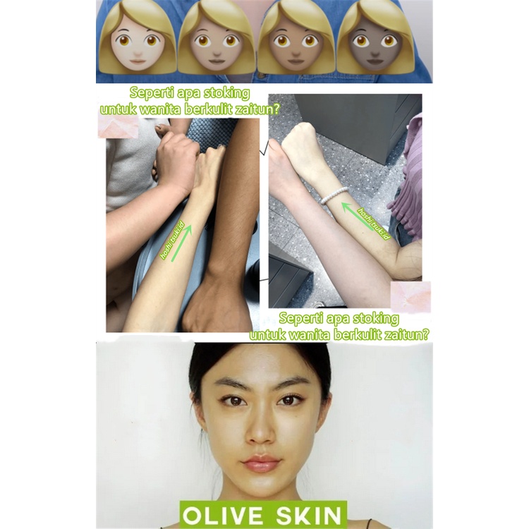 Ready Kualitas Tinggi⭐Kulit Zaitun✔Olive skin colour✔Ultra Tipis✌ Hoshi Tsuki stoking celana sheleg-