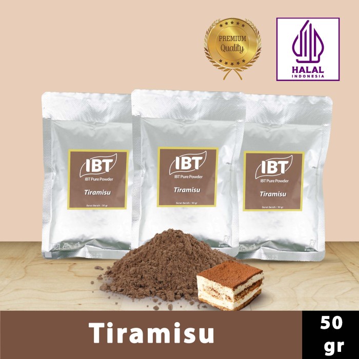 

JKL0182 Pure Tiramisu Powder Murni Bubuk Import Makanan Kue 50 gr