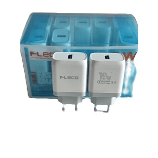Adaptor Fleco Ko-10 batok Charger Super Quick kepala QC 18W universal Fast Charging (eceran/bijian)