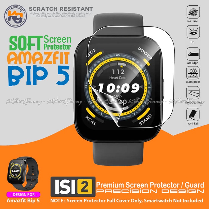 Anti Gores Pelindung Layar For Amazfit BIP 5 Amazfit Bip 5 Unity TPU Full Screen Protector