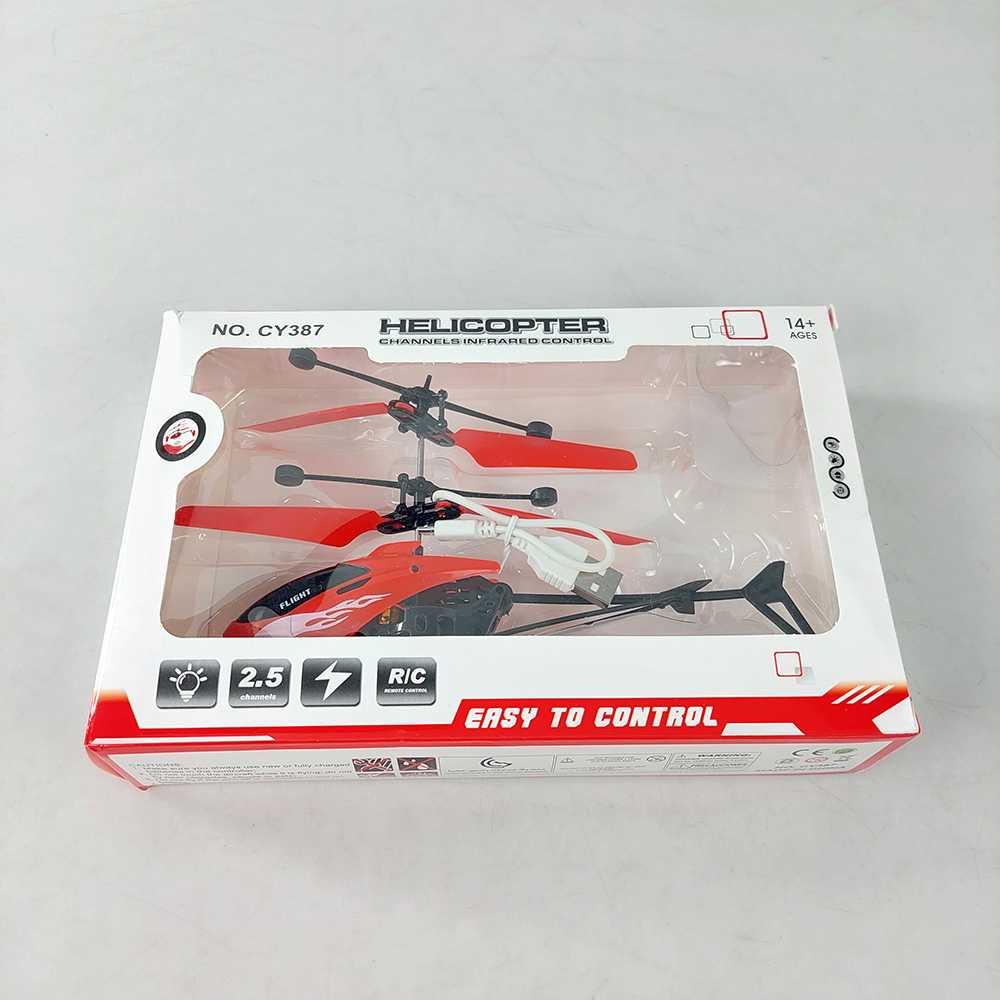 ICN - EXCEED Mainan Helikopter Sensor Tangan Lampu LED Double Paddle USB - CY387