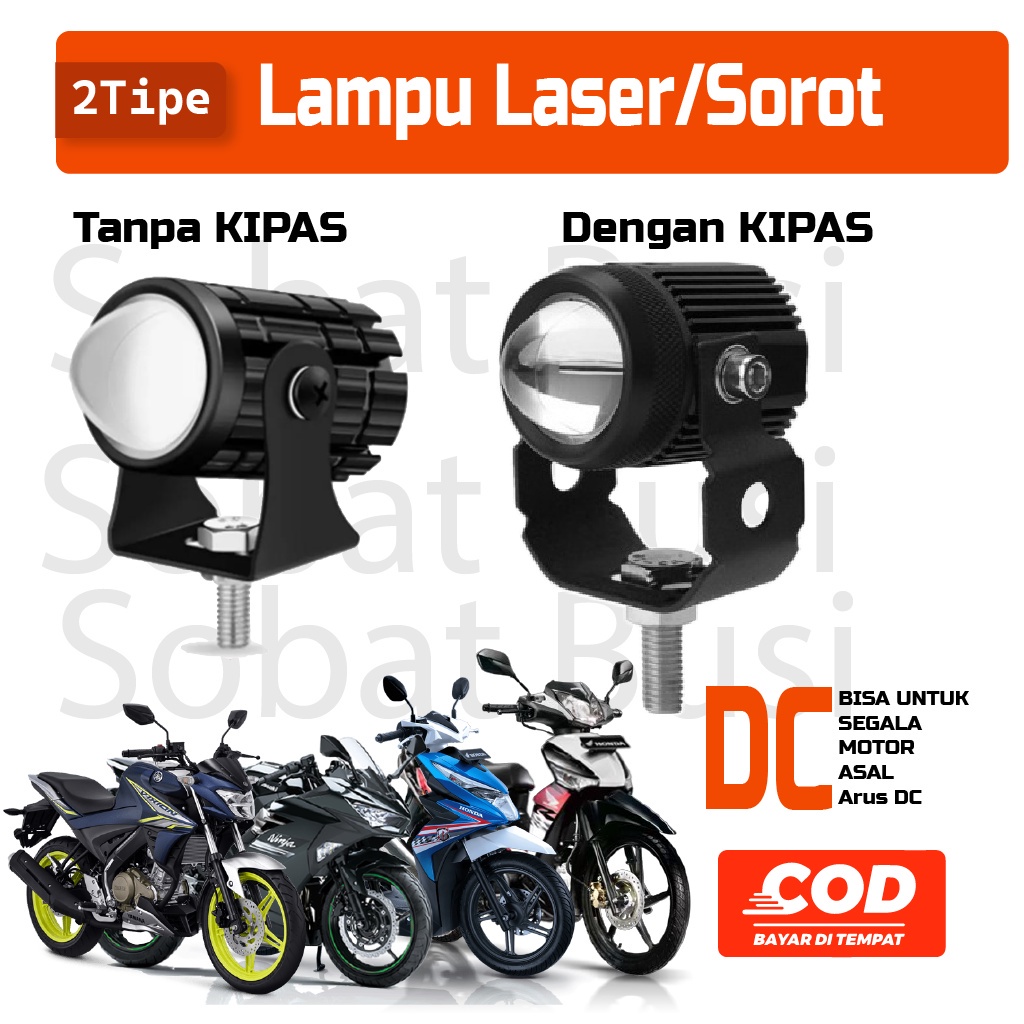 LAMPU LASER TEMBAK SOROT LED SPION MOTOR 12V DC Aksesoris Variasi sein sen Motor Matic Vario 150 125