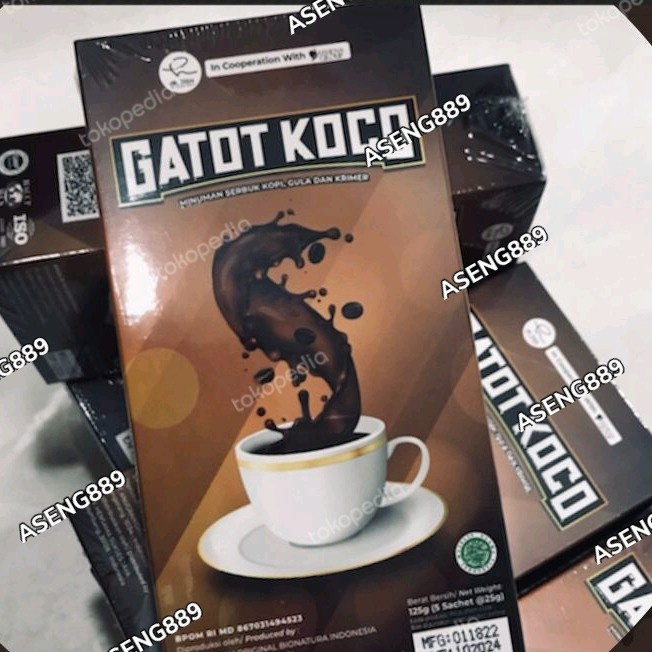 

gatot koco kopi 5 sachet kopi tempur pria sehat anti pegal linu