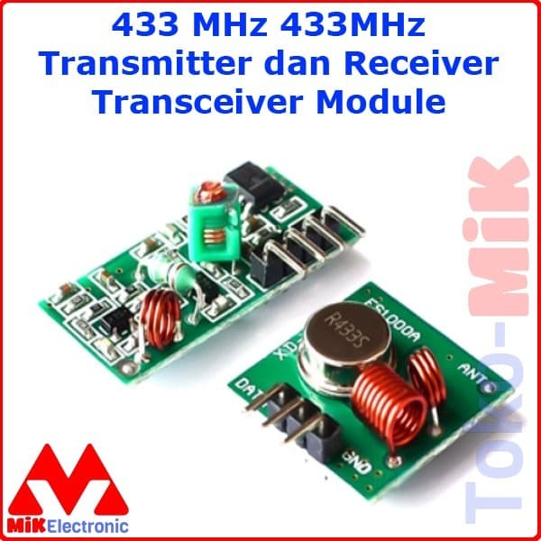 433 MHZ 433MHZ TRANSMITTER DAN RECEIVER (TRANSCEIVER) PCB MODULE GT27