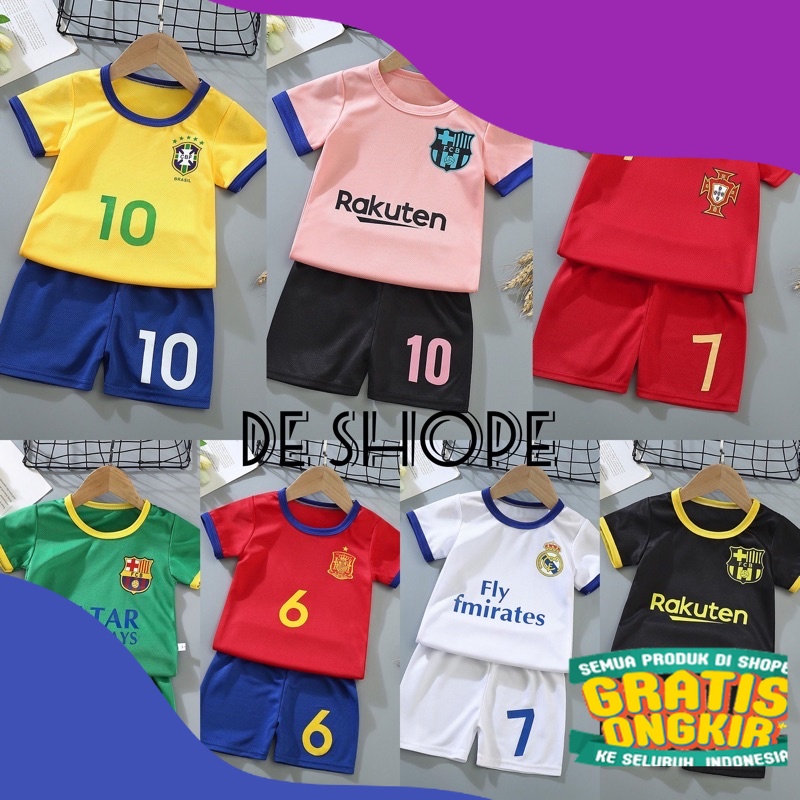 COD / SETELAN BAJU IMPORT ANAK / SETELAN BAJU BOLA ANAK LAKI LAKI / SET BAJU BOLA ANAK / KAOS IMPORT