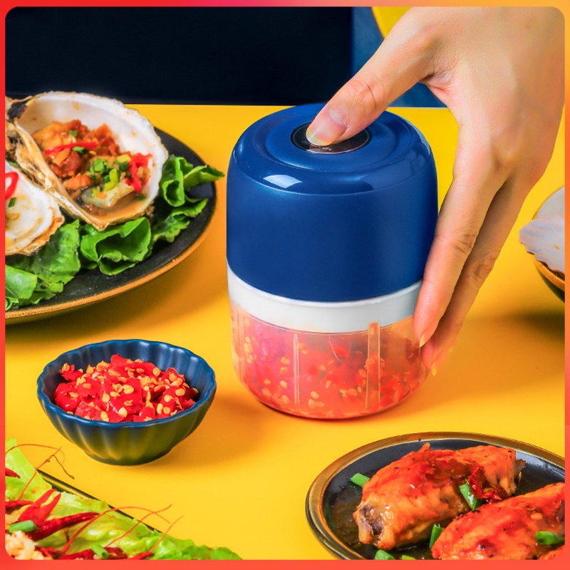 listrik Blender Daging Serbaguna Kapsul Portable 3 Mata Pisau 250ML / Blender Bumbu Mini / Choper Da