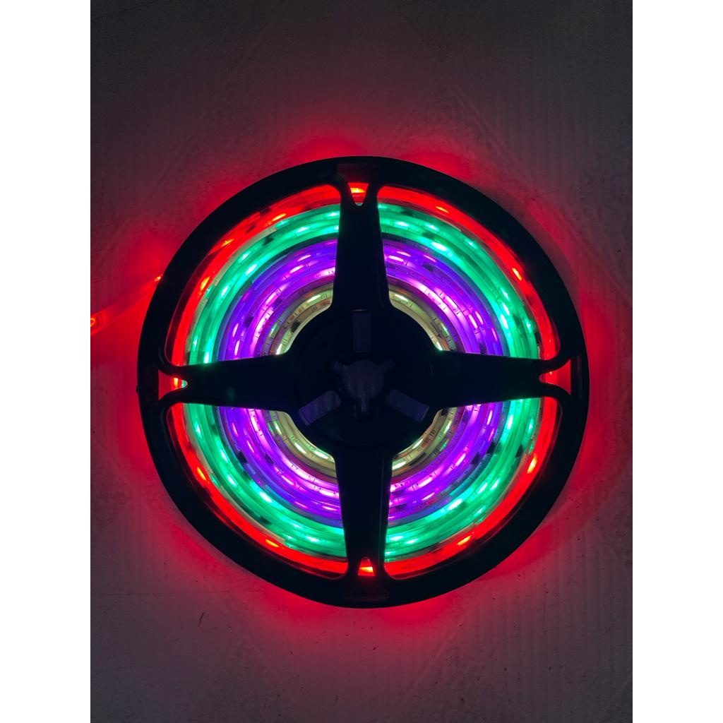  LED Strip Running SMD 5050 RGB 5 Meter DC 12V + IC Pintar IP44 Waterproof DC 12 Volt