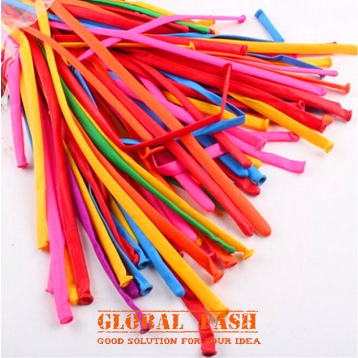 isi 100 Balon cacing doff ecer / Pentil / Twist Magic / Cacing warna Campur