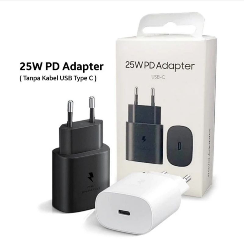 WA Kepala Charger Samsung Galaxy A34 A54 5G 25 WATT USB Type C Original Super Fast Charging - Adapte