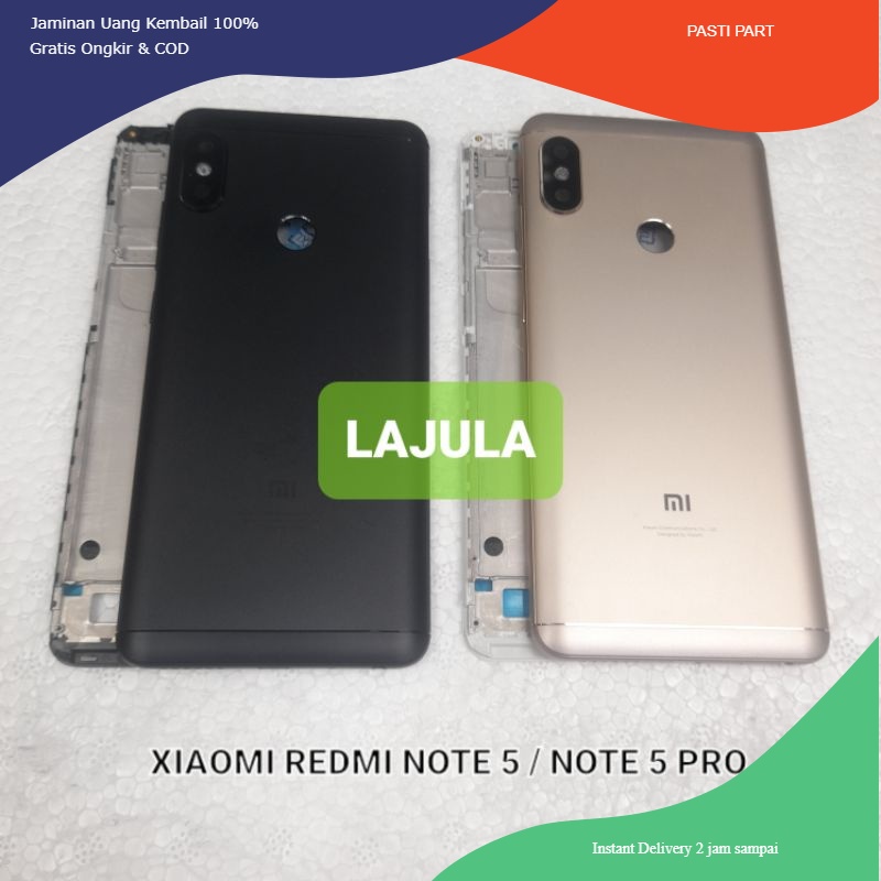 kesing housing casing full set xiaomi redmi note 5 / note 5 pro frame + backdoor