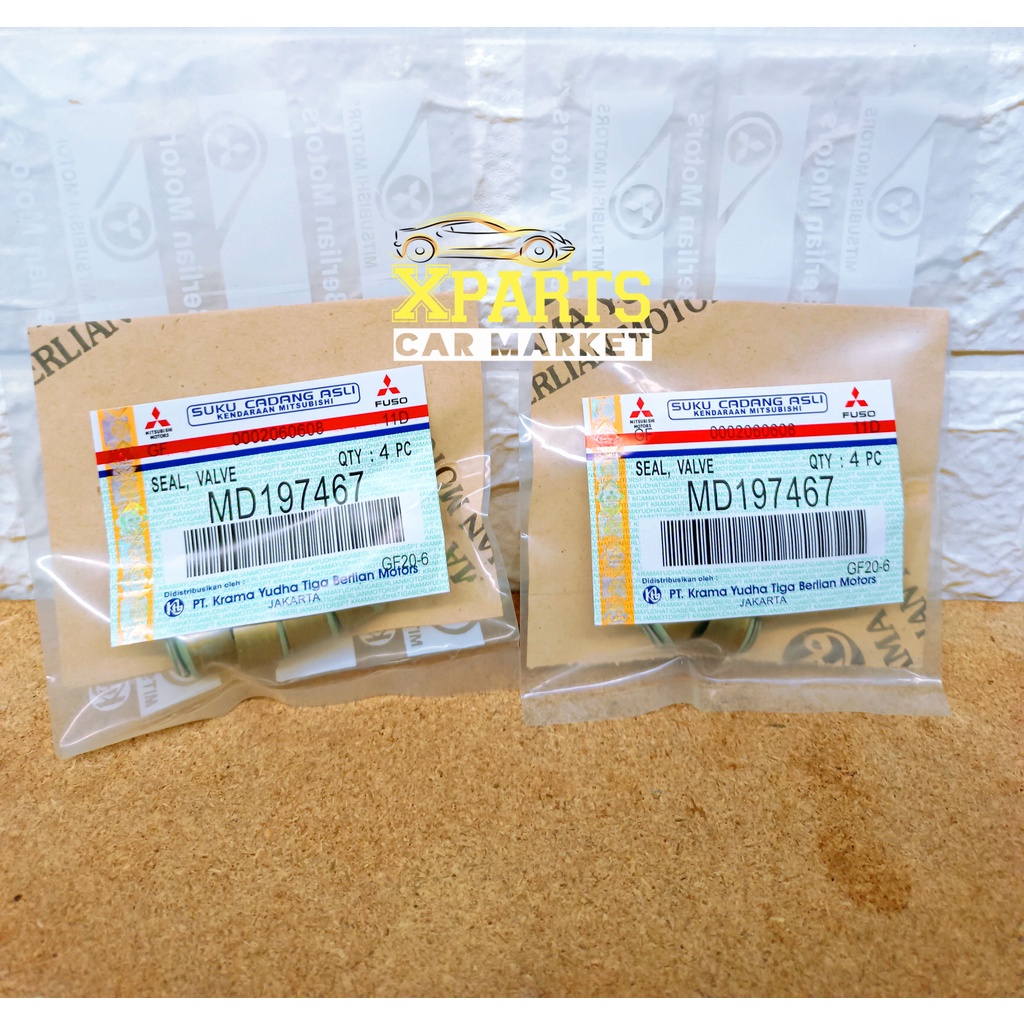 Seal Klep Valve L300 Diesel Bensin Harga SET isi 8pcs Original Ori Harga Grosir Mitsubishi [ XPARTS 