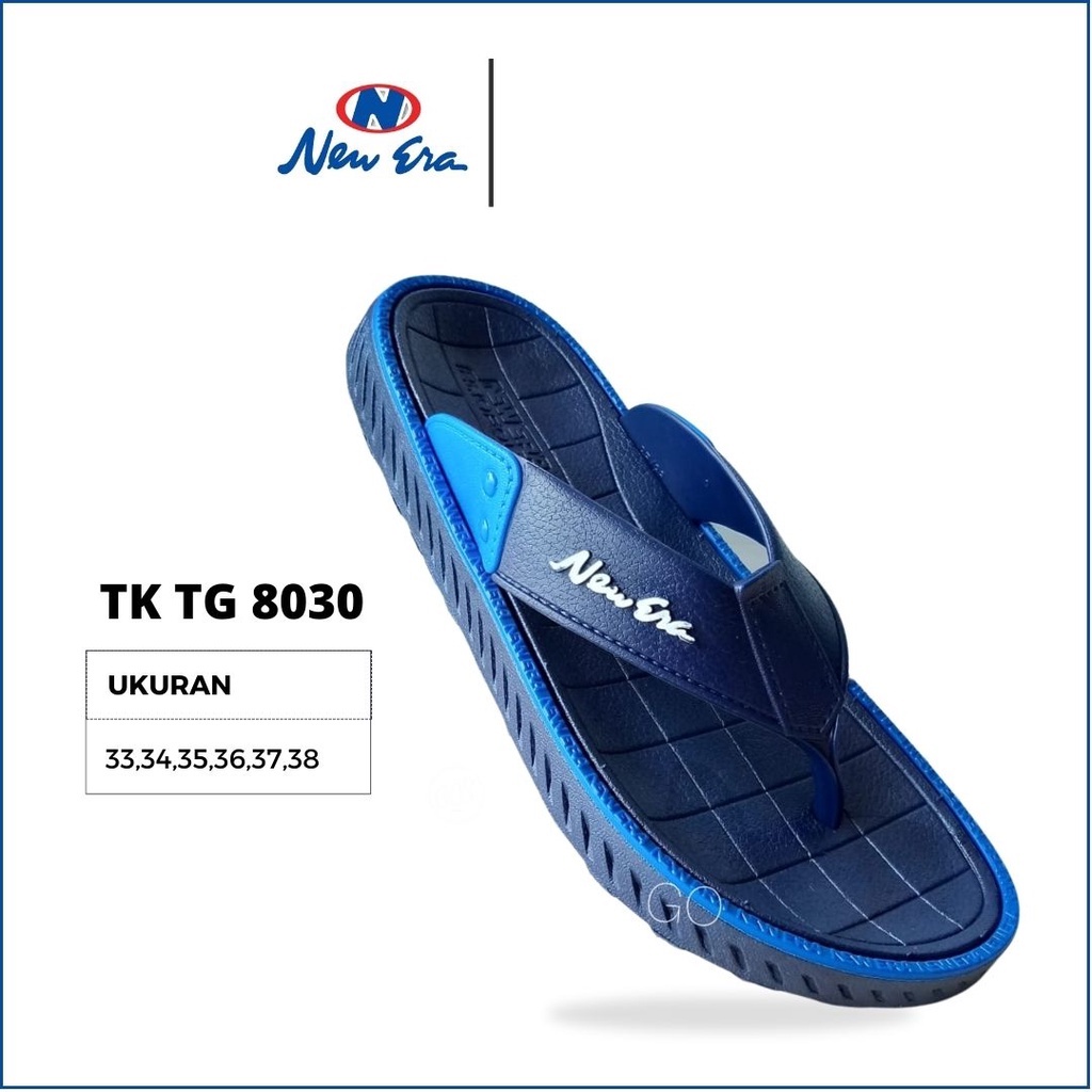 COD NEW ERA TG 8030 & TK 8030 Sandal Japit Karet Anak Laki-Laki Sendal Pria Anti Slip Original