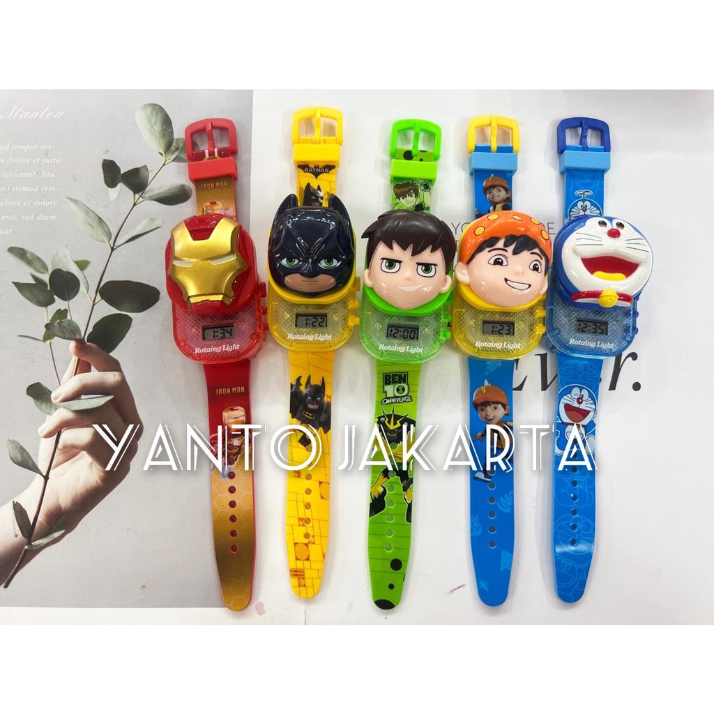 JAM TANGAN ANAK LAKI LAKI TK SD LAMPU DAN MUSIK
