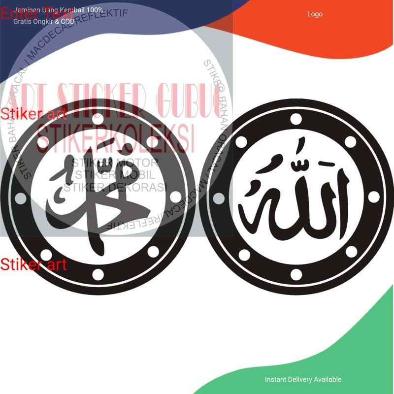 STIKER sticker cutting motor mobil sticker cutting bismilah