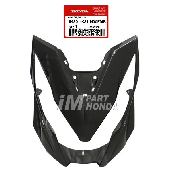 64301-K81-N00FMB Cover Front Tameng Lampu Depan Beat K81 Hitam Glossy