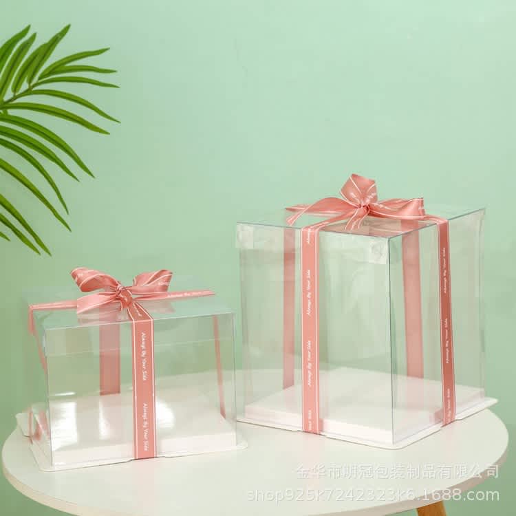 

Kotak Kue Mika Transparan Bentuk Persegi - Cake Box Bening GB066