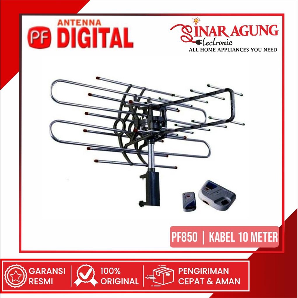 [COD] ANTENA DIGITAL OUTDOOR PF850 / PF-850 REMOT BOOSTER 100% ORIGINAL