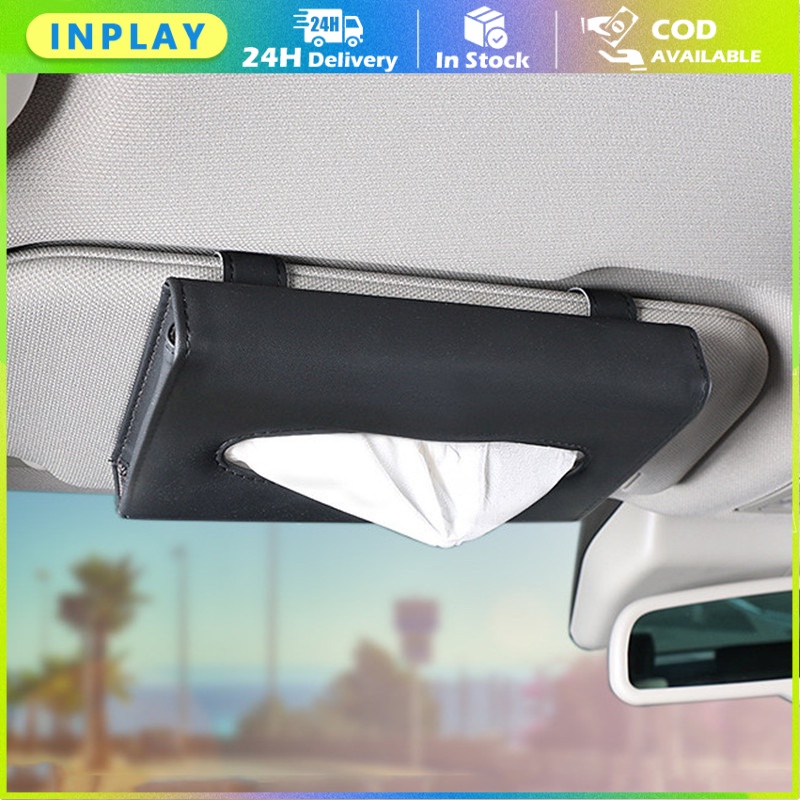 Kotak Tissue Gantung / Tempat Tissue Kotak Tissue / Masker Carbon Mobil Gantung Magnetik Klip