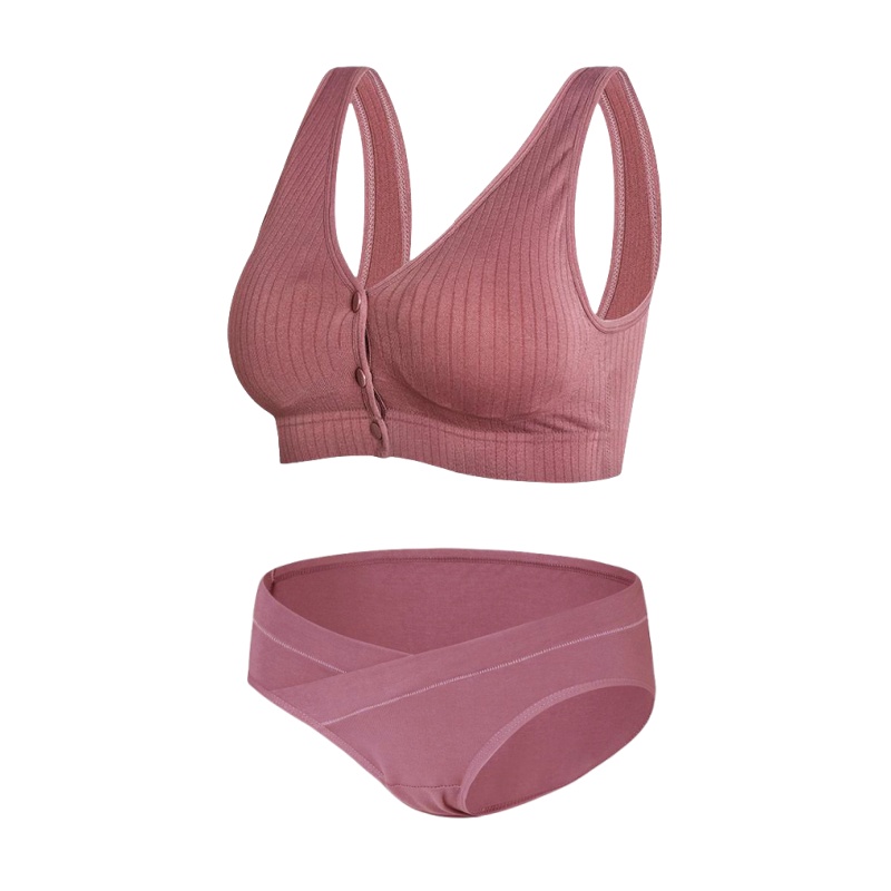 ANGEL MOMMY Jumbo Bra Menyusui Kancing Depan Tanpa Kawat Nursing Bras Katun Nursing Bra Celana Dalam