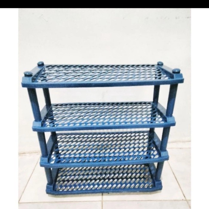 rak sepatu plastik 4 tingkat / rak sandal plastik 4 susun