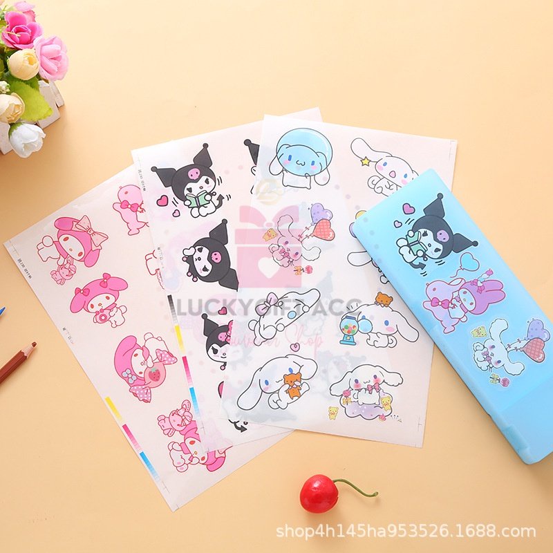 

(SANRIO UNIQUE 23) STIKER 2D KARAKTER SANRIO KARTUN JEPANG BESAR 14X23 CM GLOSSY / STICKER GLOSSY KUROMI STIKER DECOR SERBA GUNA