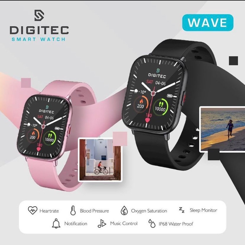 【COD】 [STOK ADA] Digitec WVAE Smartwatch OLAHRAGA DETAK JANTUNG OKSIMETRI