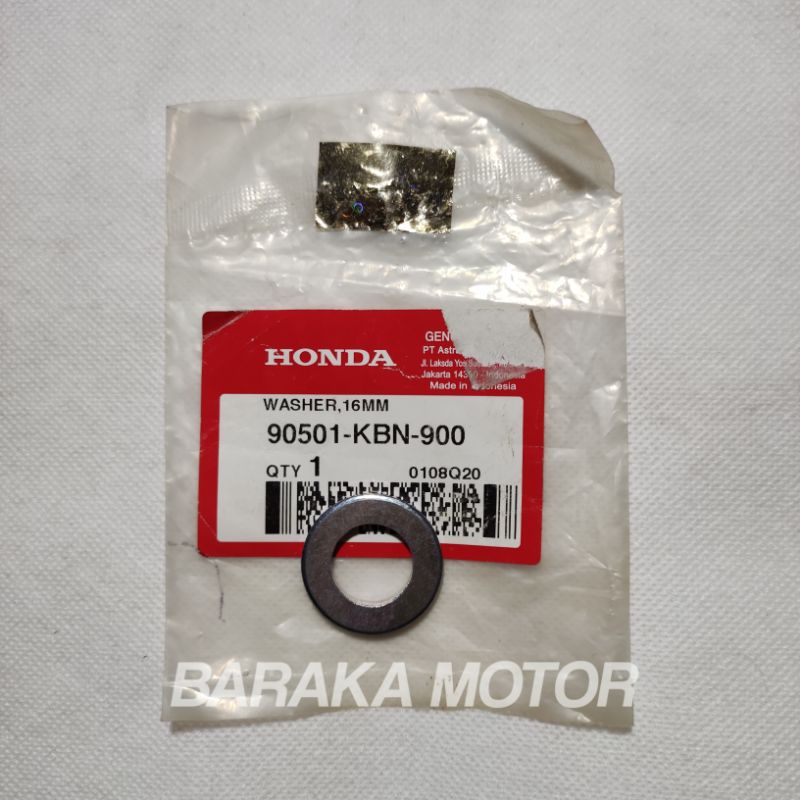 Ring Mur Roda (Washer 16MM) Honda Beat eSP/ Beat Fi/ Genio/ Scoopy eSP Original AHM - 90501KBN900