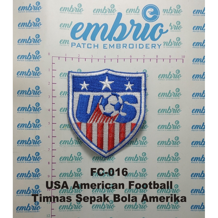 Bordir Bordir Patch Jogja FC-016 Patches USA American Football Bordir Logo Jersey Timnas Sepak Bola 