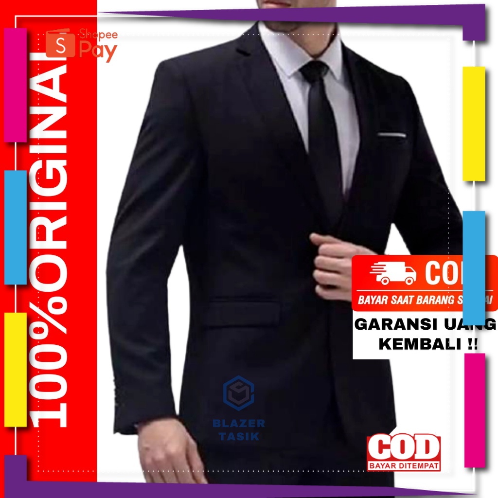 PREMIUM KOREAN STYLE / Jas formal pria/Jas nikah/Jas wisuda/Jas hitam pria/Jas pria
