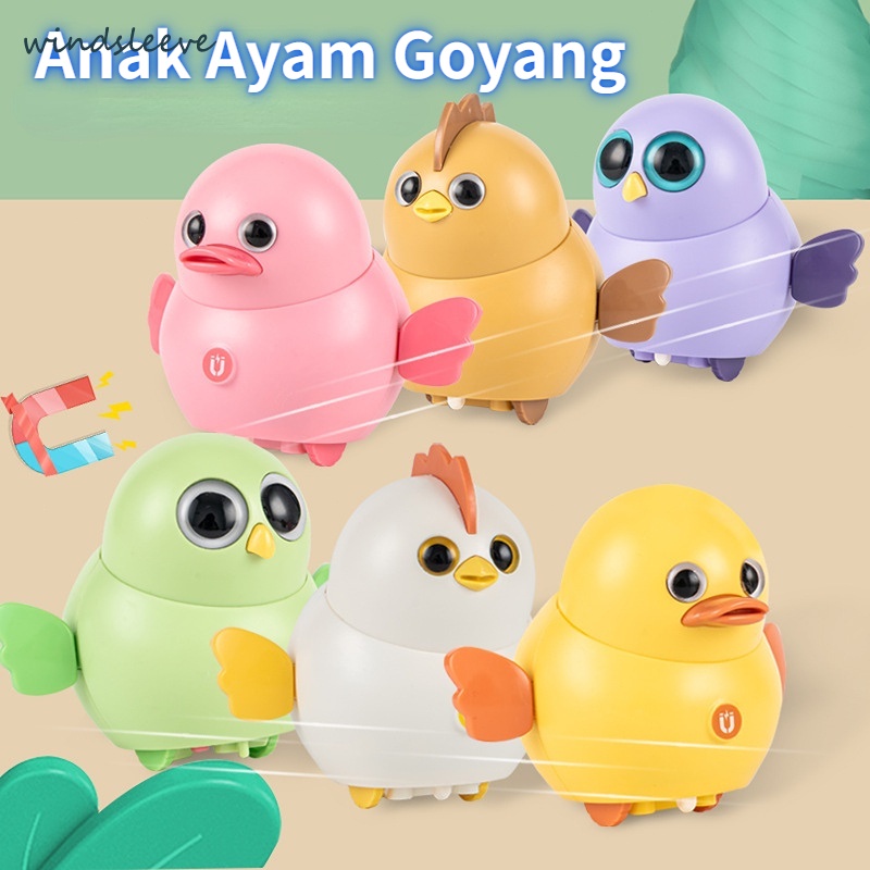 MAINAN ANAK WOBBLE DUCK SWING SQUAD PRE-SCHOOL MAGNETIC TOY BEBEK VIRAL TIKTOK-WIN
