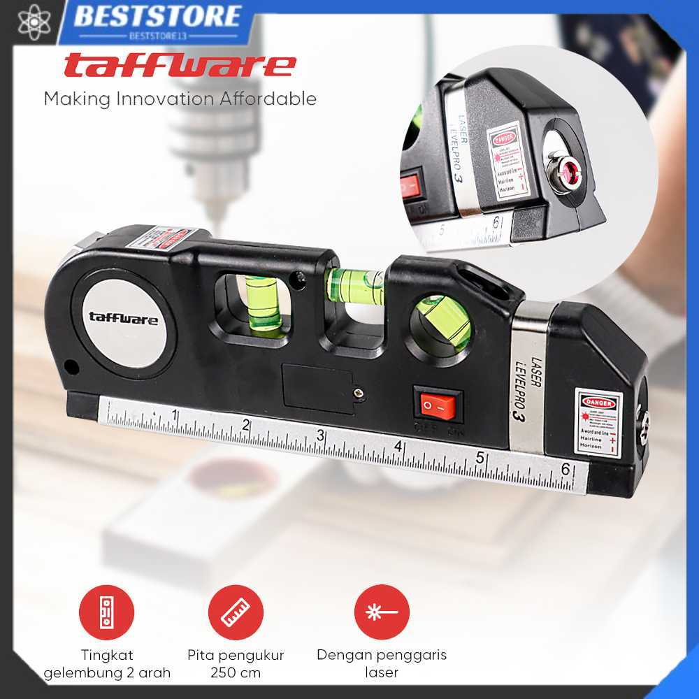 

Terlaris Taffware LEVELPRO3 Penggaris Laser 250CM + Waterpass - DH-J02 Kualitas Terbaik