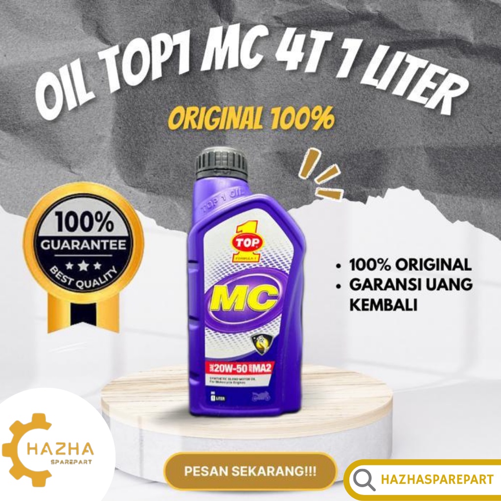 Oli Motor Top 1 MC 20w-50 800ml Oli Motor Bebek ORIGINAL