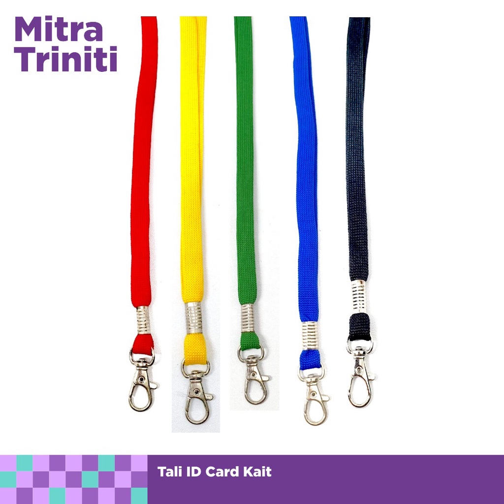 

Tali sepatu id card KAIT / Tali lanyard 1cm / Tali name tag Polyster