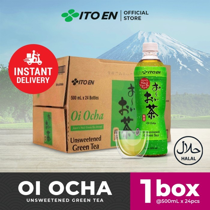 

[Big Sale] ITO EN Oi Ocha Green Tea No Sugar 500ml isi 24 pcs - Khusus Instant