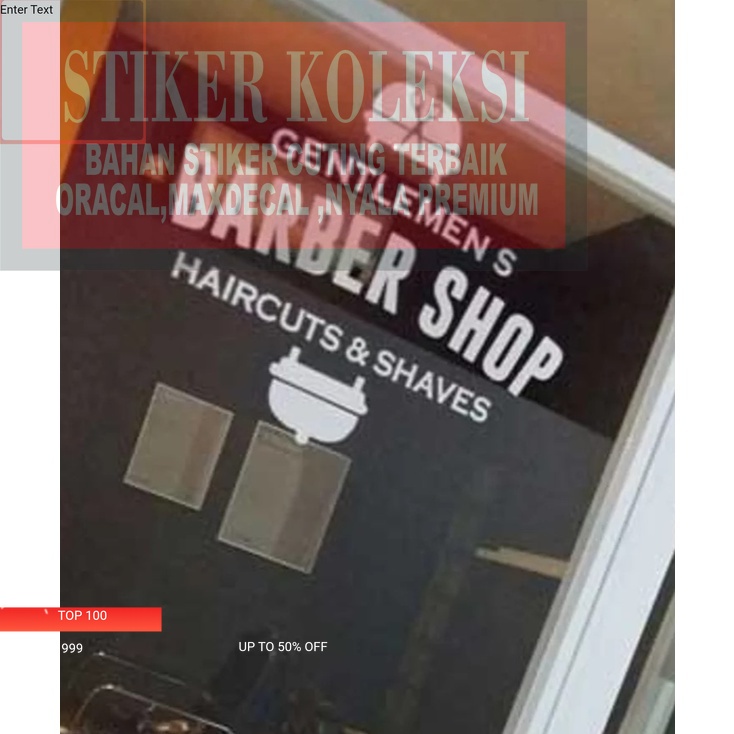 

CUTING STIKER STICKER BARBERSHOP SIMPLE DESIGN Terbaik