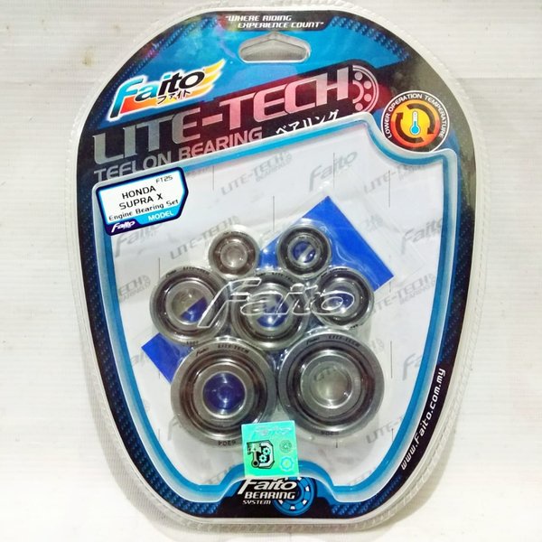 Bearing Laher Mesin Set Faito Supra X Faito Lite Tech ORIGINAL