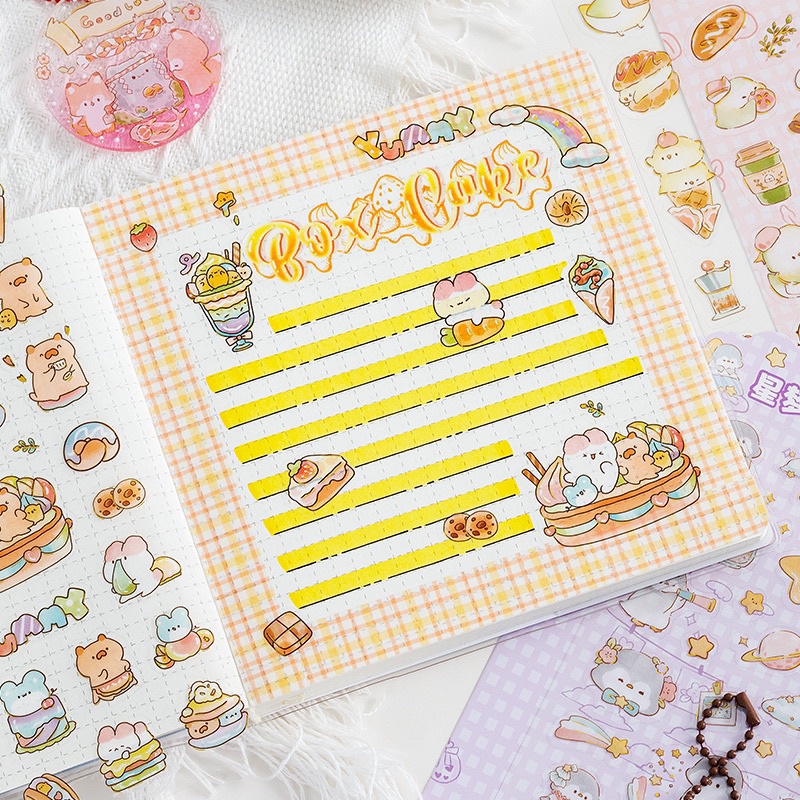 

17A.Sticker Bronzing Binatang Lucu Murah Meriah [thehanscorner]