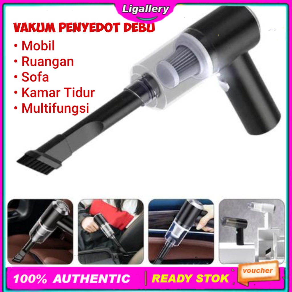 Vacum Cleaner Portable Mini 2in1 Vakum Pembersih Penghisap Penyedot Debu Mobil Ruangan Kamar