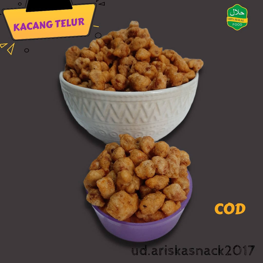 

Kacang Telur Bandung 500 gram Gurih Renyah ASG