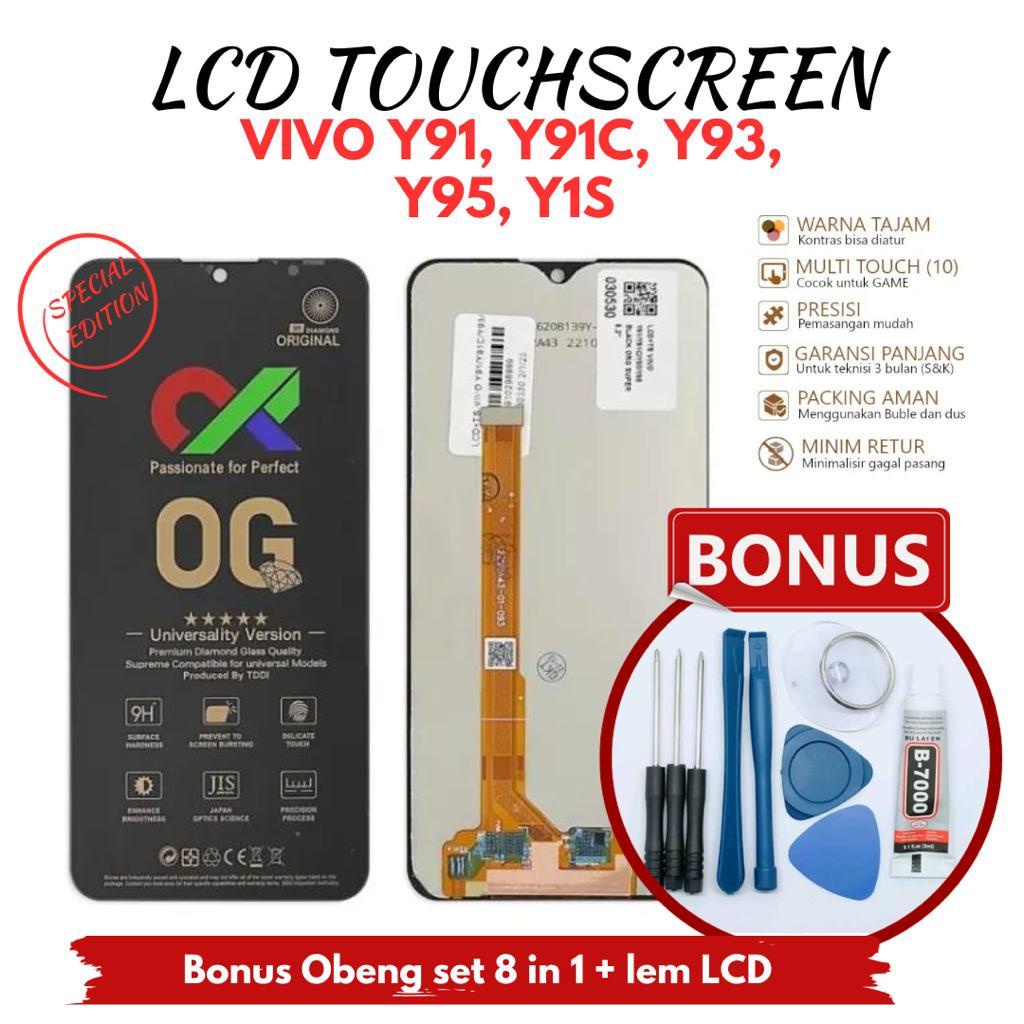 LCD TOUCHSCREEN VIVO Y91 Y93 Y95 Y91C Y1S + LEM DAN OBENG LCD