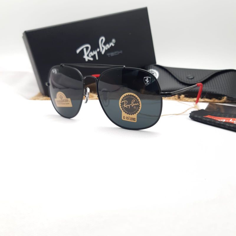 KACAMATA RAY BAN 3648 ELEGAN FRAME ASLI KACA POLARIZED FRAME TITANIUM PRIA WANITA FASHION ORIGINAL FULLSET